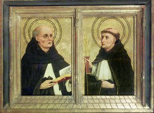 Twee Dominicaanse Heiligen door Matthias Grünewald